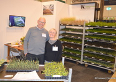 Peter and Anne-Laure Kortmann. Kortmann Miniplanten exports over 95% of its rooted cuttings to countries all over Europe
